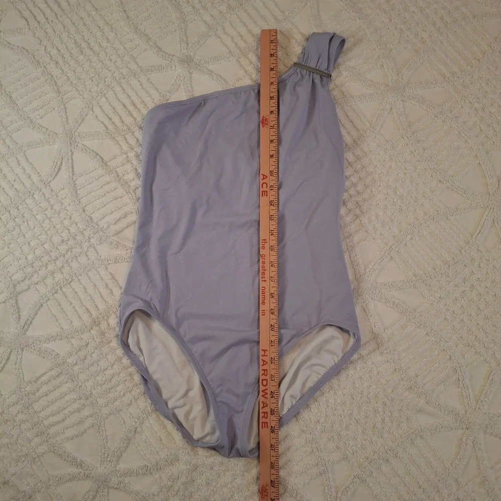 Michael Kors Size 14 One Piece Swimsuit Lavender Purple One Shoulder Convertable